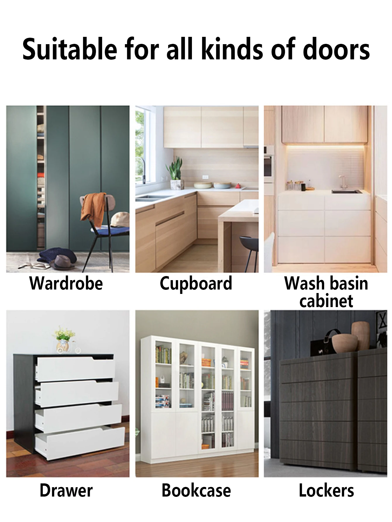 2Pairs Ultra Thin Magnetic Cabinet Catches Strong Adhesive Door Magnets Invisible Drawer Lock for Closet Window - view 6