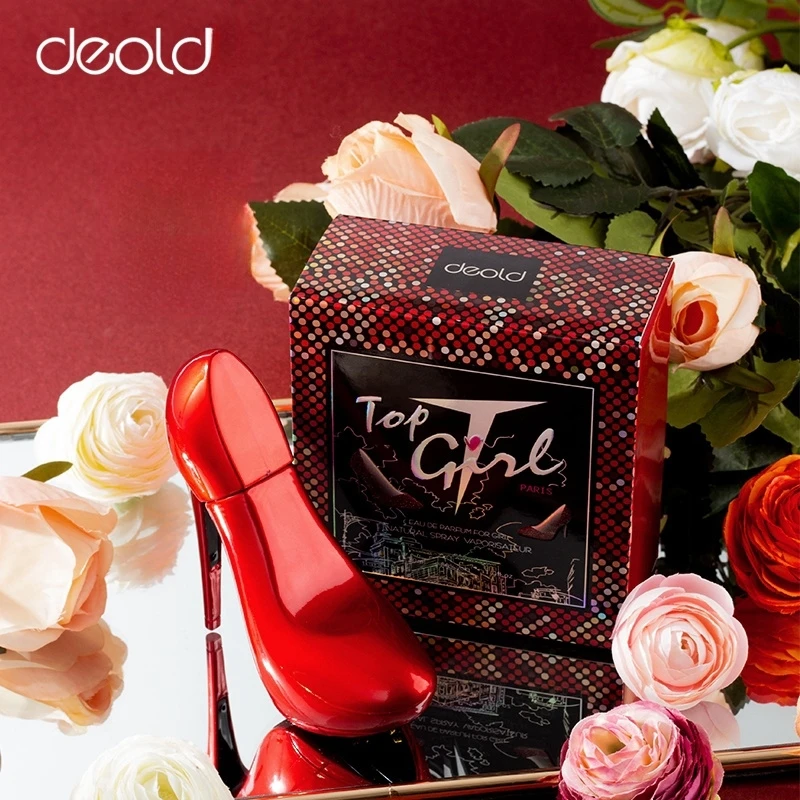 Floral Fruity Woody Perfume in Red High Heel Bottle