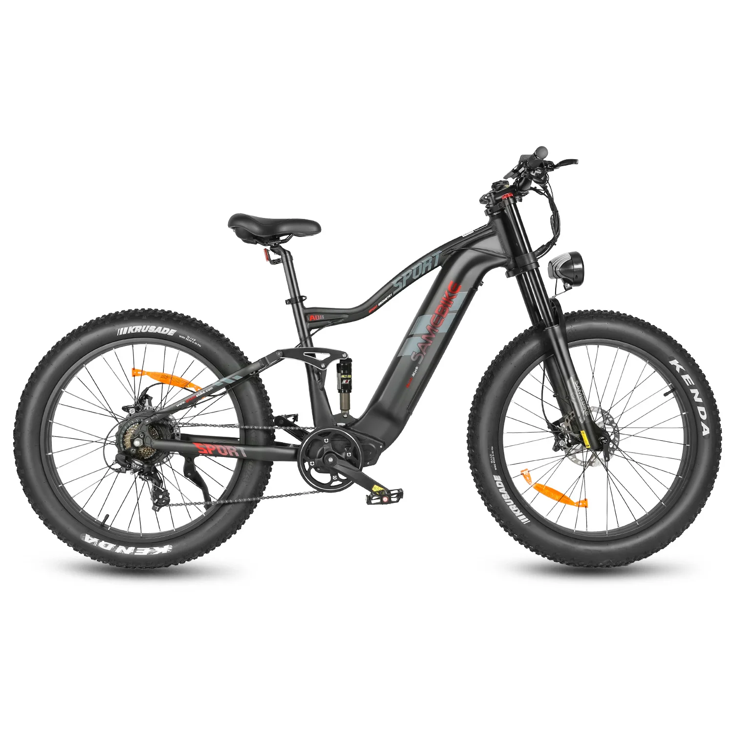 SAMEBIKE RS-A08-II Electric Mountain Bike 26*4.0 inch Fat Tire Removable Battery 48V17Ah 1000W Electric Snow Bicycle 45Km/h