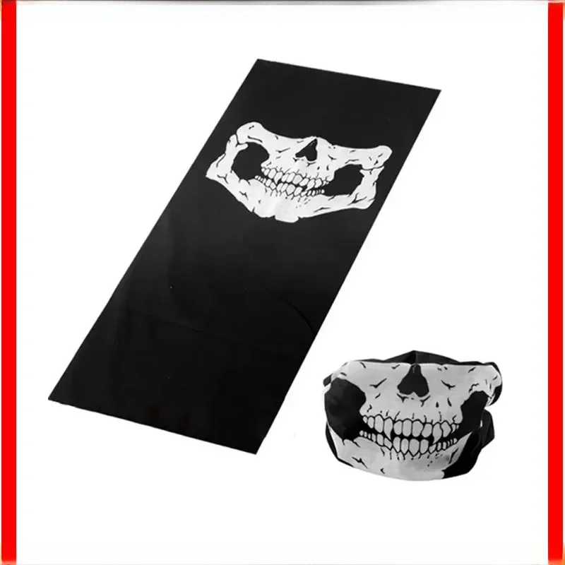 AliExpress 1/2pcs Motorcycle Scarf Face Mask Shield Skull Ghost Face Riding Balaclava Outdoor Winter Warm Bike Head Face Mask Shield