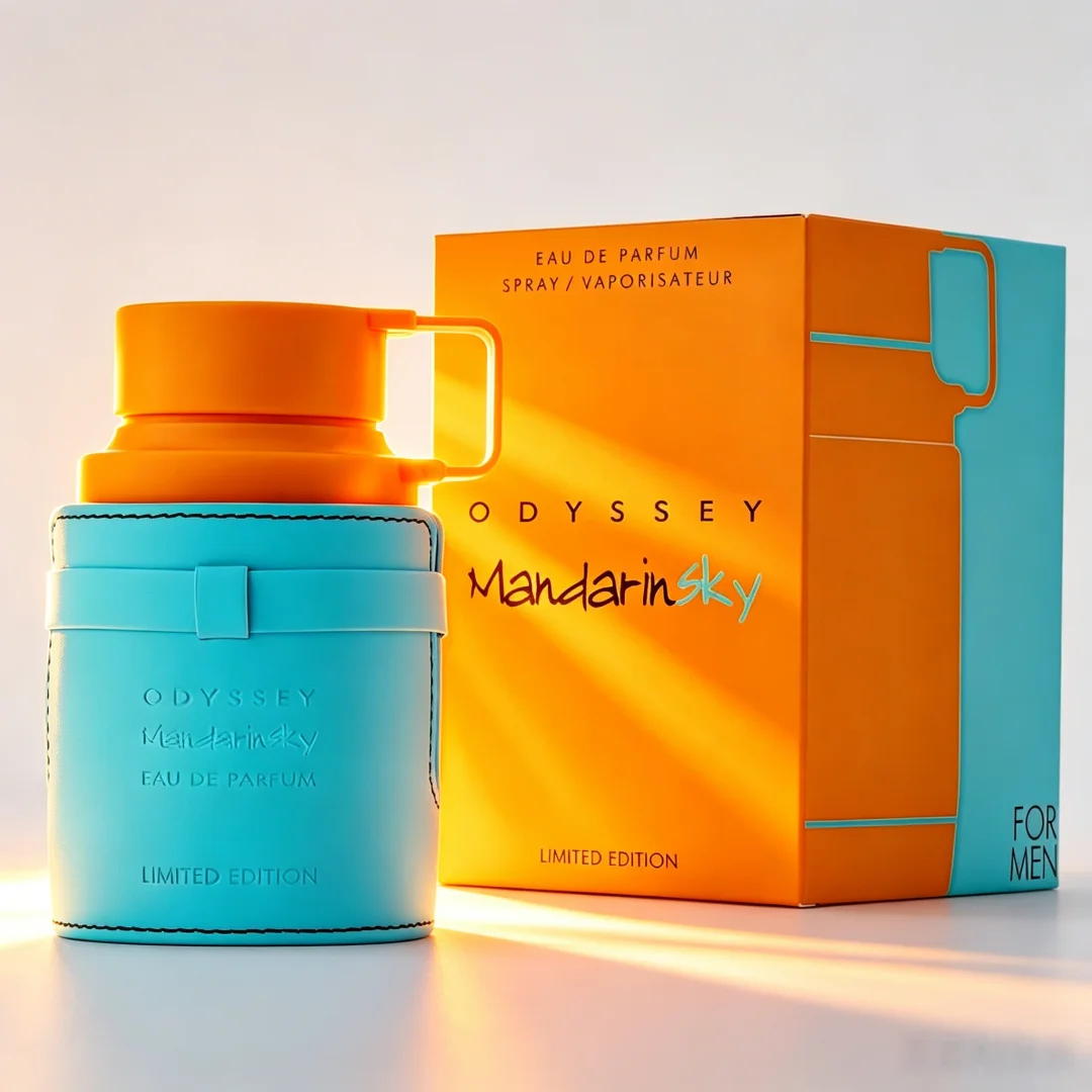 Armaf Odyssey Mandarinsky Edição Limitada EDP 100ml - Perfume Masculino Cítrico Mandarina Luxo, Fixação Duradoura