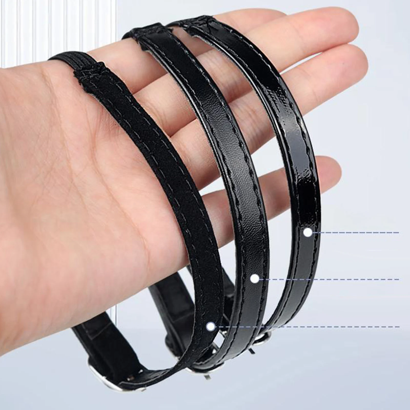Shoe Strap Fixator Anti Loose with Buckle Leather Ankle Tie Holder Shoes Band Detachable Belts for Women Lady Shoe Accessories