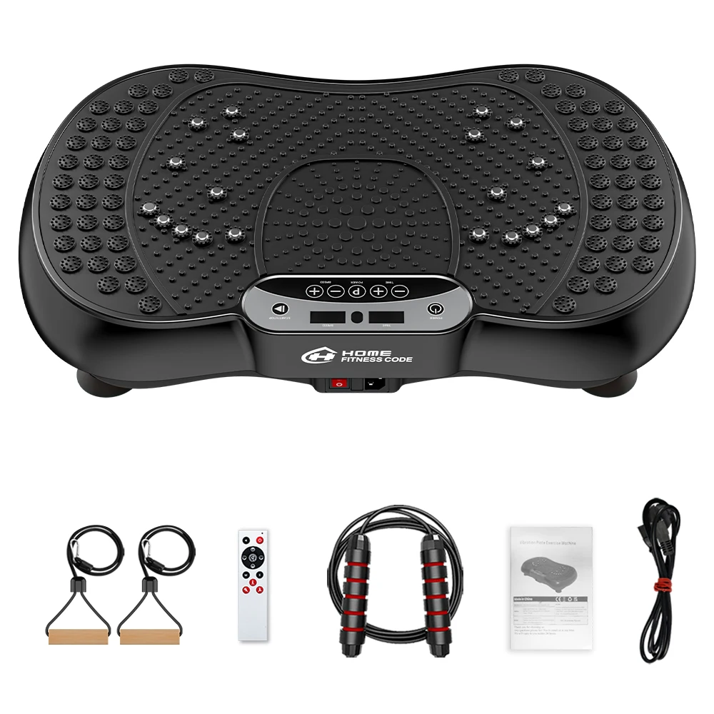Vibration Plate Fitness Platform Full Body Shaker Exercise Machine for Weight Loss Fat Burning Power Waver Workout for Women Men