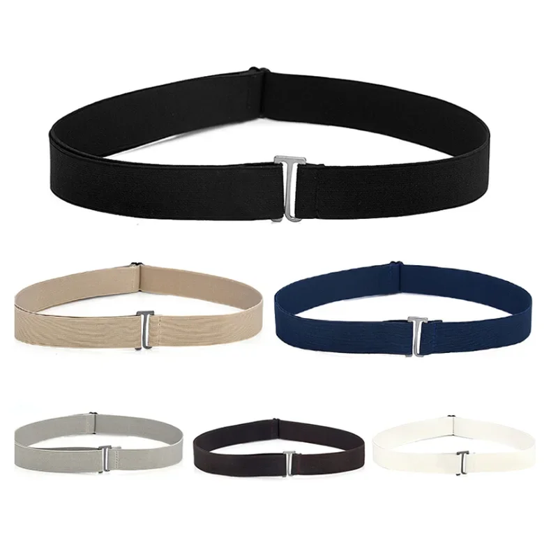 Ceinture Invisible en plastique pour femmes et hommes, boucle élastique confortable, réglable, sans présentation, pour Jeans, nouvelle collection