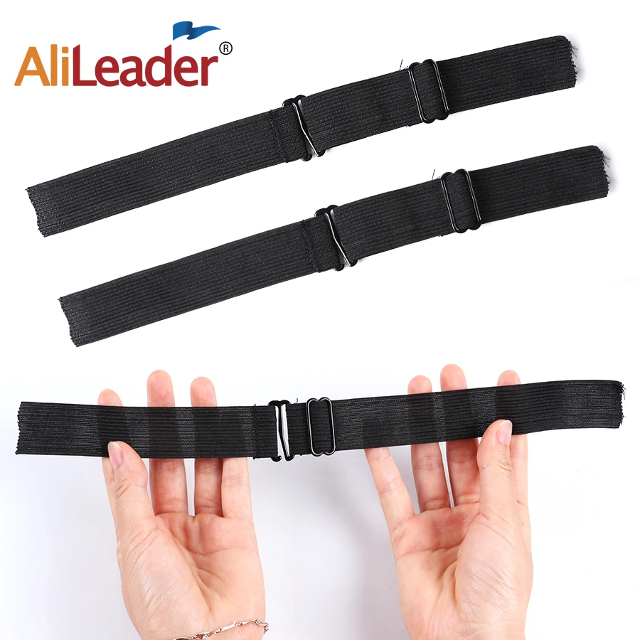 

Alileader Elastic Bands For Wig Adjustable Elastic Wig Band For Sewing Making Wig Caps Lace Wig Cap Adjustable Wig Straps Black