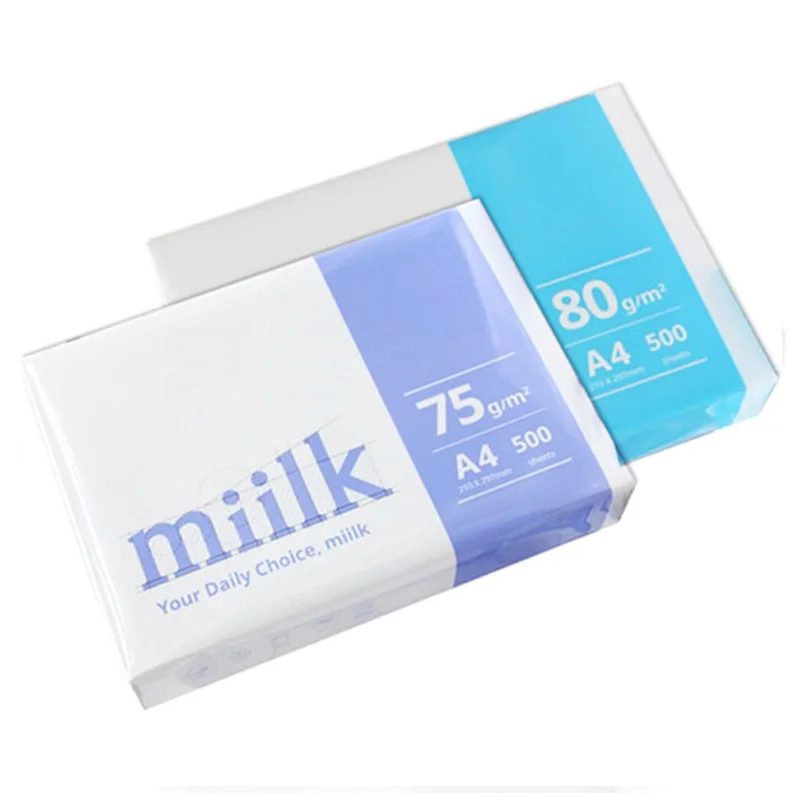 Korean paper milk A4 copy paper 1 pack 500 pieces 80g copy paper printing paper