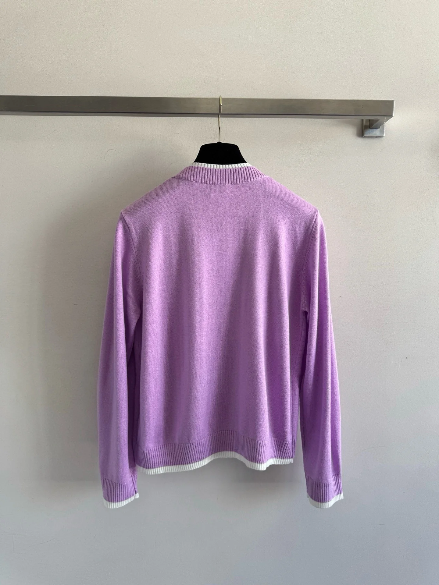 

2025 New sweater coat solid fake-two-piece wool buttons Versatile Slimming Figure-hugging winter autumn