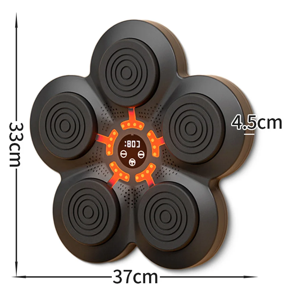 Inteligentna muzyka maszyna bokserska tarczowa z podświetleniem LED worka z piaskiem relaksująca cel treningowy reakcji dla dzieci dorosłych