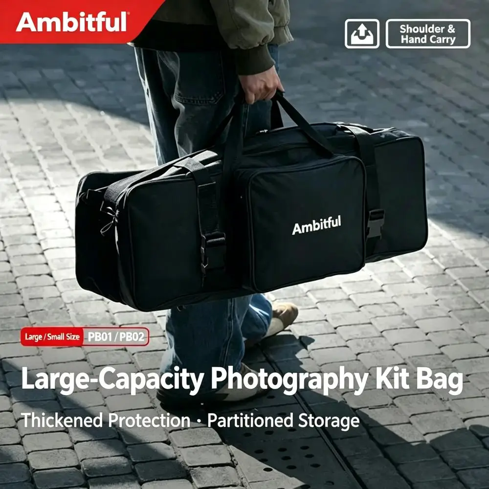 Ambitful Photography Studio Flash Light And Tripod Stand Carry Bag Portable Kit for Lighting Equipment