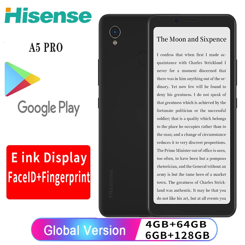 Google play Hisense A5pro Series Android 10,0 teléfono inteligente Aurora store 5,84 "tinta para viajes Ebook Ereader pantalla completa