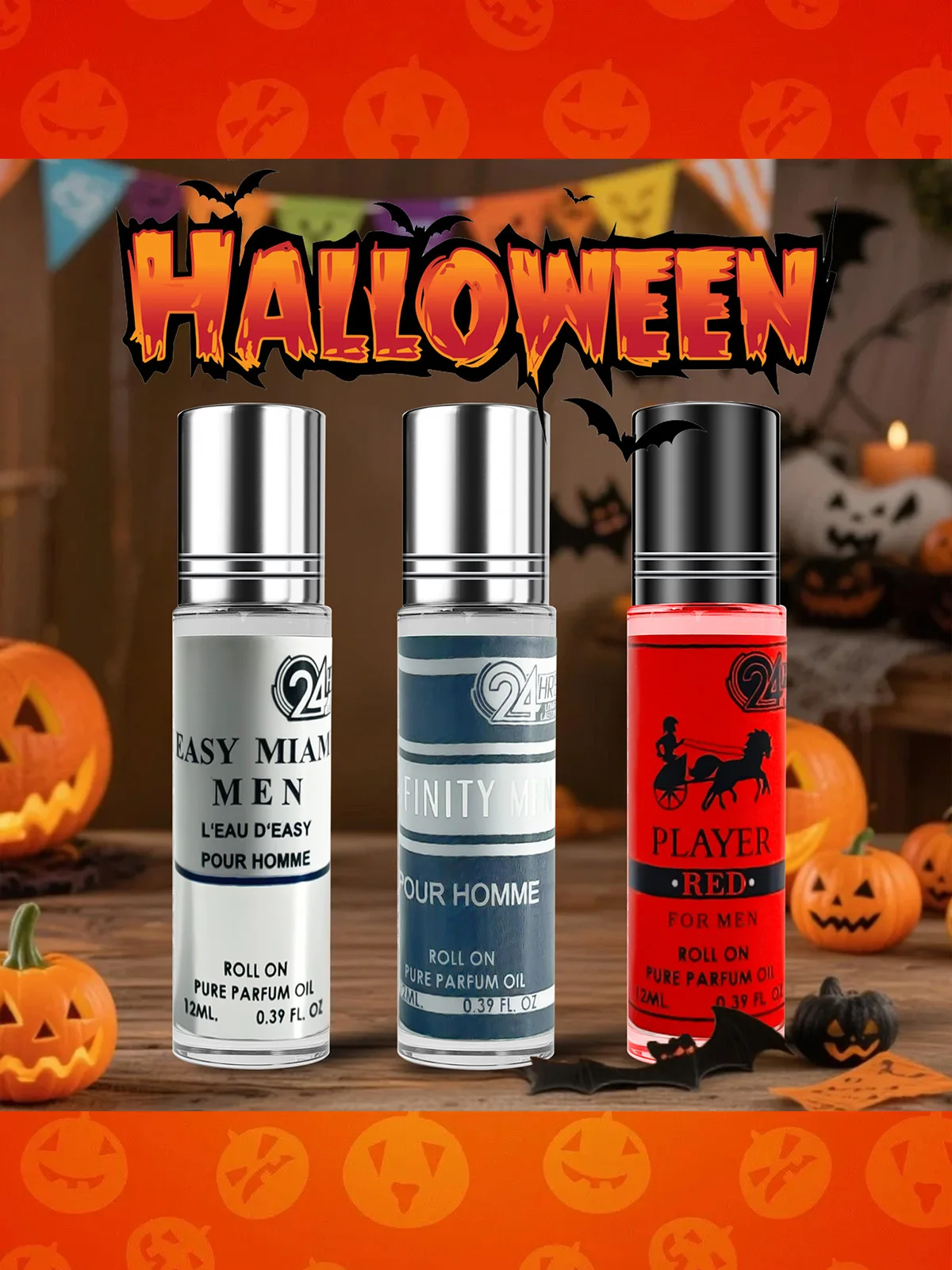 

3 УПАКОВКИ/36 мл мужские духи с феромонами | Портативный дорожный размер для костюмированных вечеринок | Подарочный набор для него