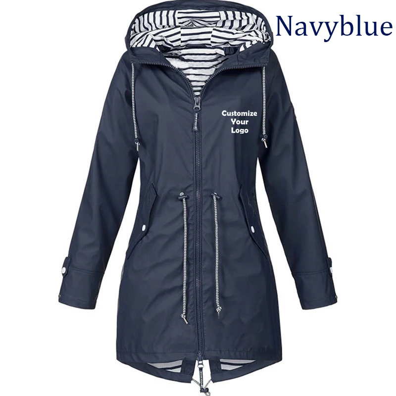 Customized Women Outdoor  Jacket Casual Loose Hooded Windproof Windbreaker Climbing Jackets Coat For All Seasons