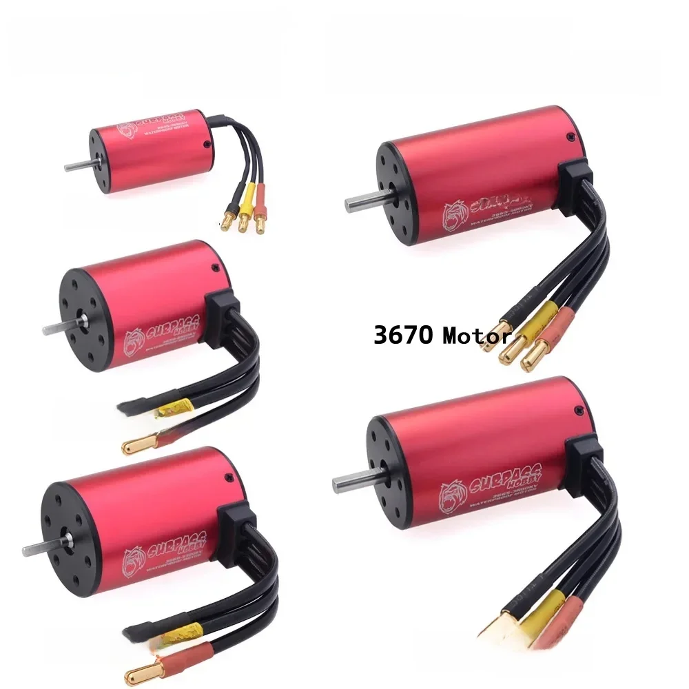 Overtref Hobby Waterdichte Borstelloze Motor KK 3650 3660 3665 3670 3674 voor 1/8 1/10 RC Auto Racing Off-Road Wltoys MJX hglrc Boot - afbeelding 2