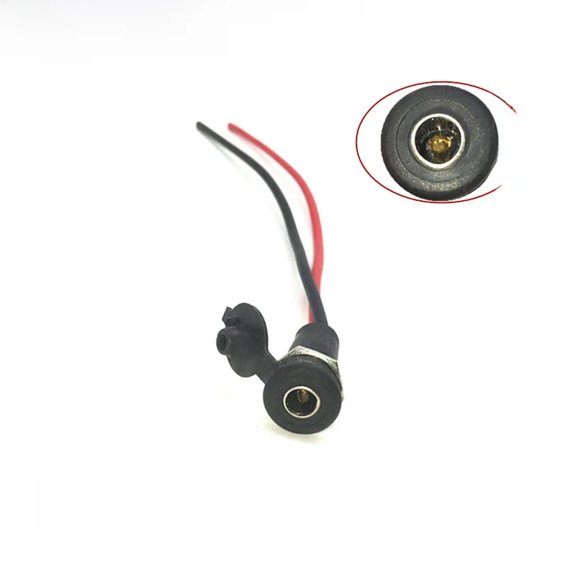 AliExpress JETTING E-bike Lithium Battery Screw Integrated Interface DC2.1 /2.5 Pin With Cover Round Hole Power Connection Charging Port