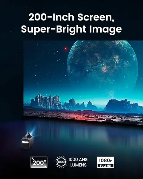 

AJ buy 5 get 2 free NEBULA Mars 3 Outdoor Portable Projector, 1000 ANSI Lumens, AI-Powered Image.