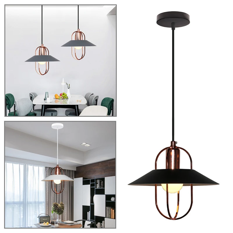 

Vintage Pendant Lights Loft Lamp Retro LED Hanging Lamp Lampshade For Kitchen Dining Bedroom Home Decoration Lighting E27