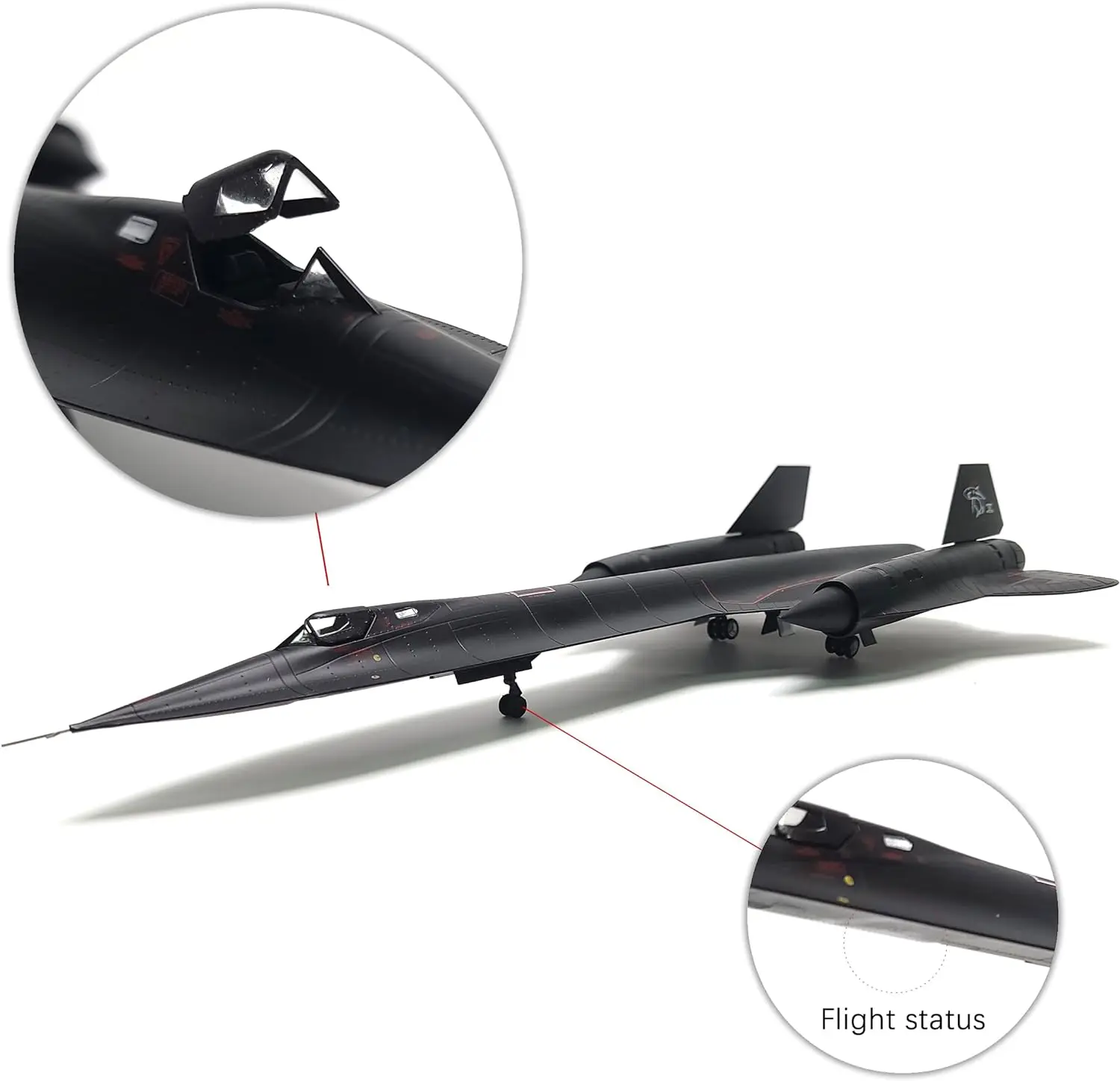 Imagem -04 - Modelo do Metal do Pássaro Preto para a Coleção Aviões de Alta Altitude da Aviação Plano Diecast Militar Escala 72 Sr71a