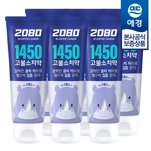 [Aekyung] 2080 Kids 1450 High-Bulb, J. C. 80g x 6