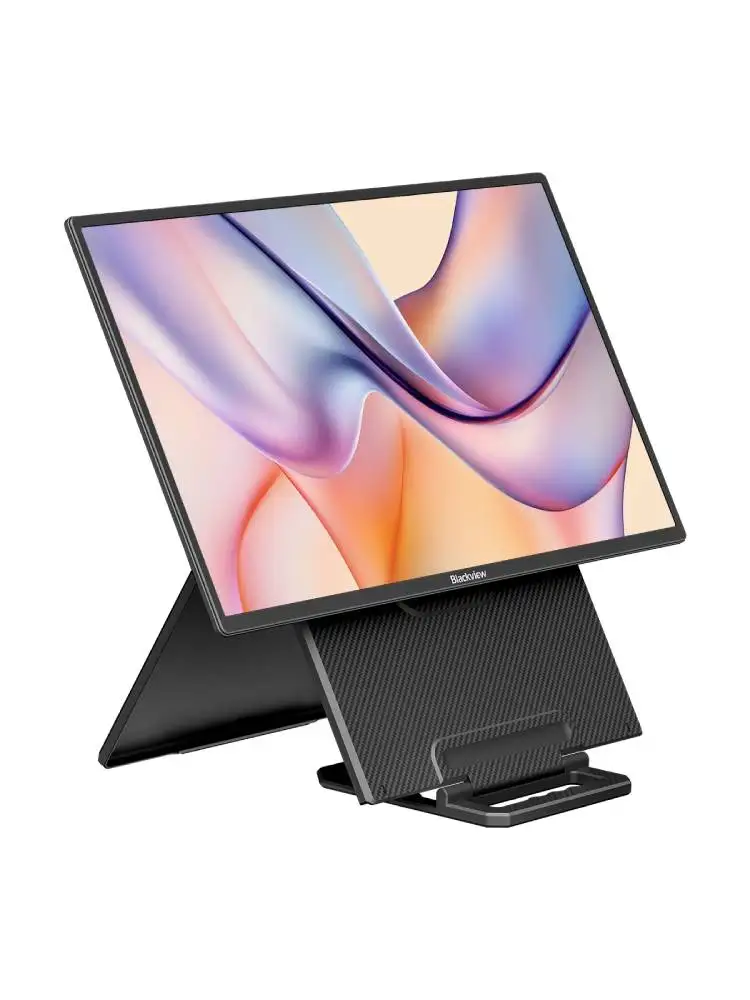 Blackview Table 10 24-Zoll tragbarer Monitor 100Hz für Arbeit, Home-Office, Gaming, 1080P FHD IPS Laptop-Bildschirmerweiterung mit drehbarem Ständer & VESA, USB-C HDMI Plug-and-Play für