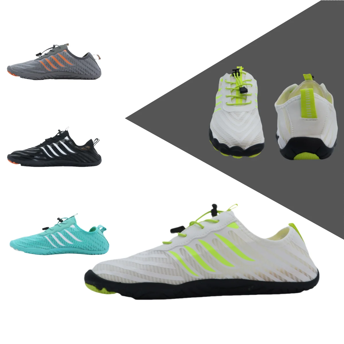 

Быстросохнущая нескользящая обувь для воды, легкая дышащая простая полоска для пляжного спорта, серфинга, болотной обуви