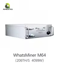 

MicroBT WhatsMiner M64 206T 4099W с гидроохлаждением для майнинга BTC (Bitcoin)