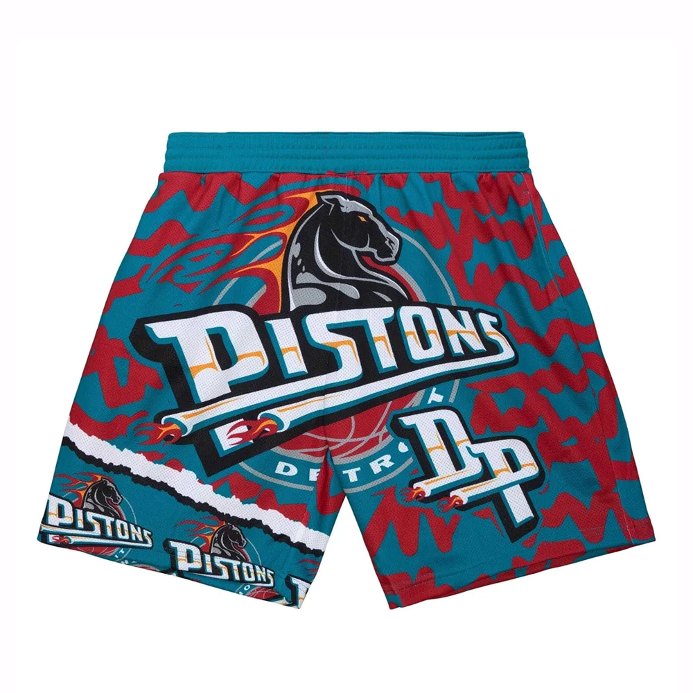 Basketball Jersey Shorts 2024 New Pistons Summer Childrens Basketball Sports Shorts Mens/Boys Basketball Training Shorts