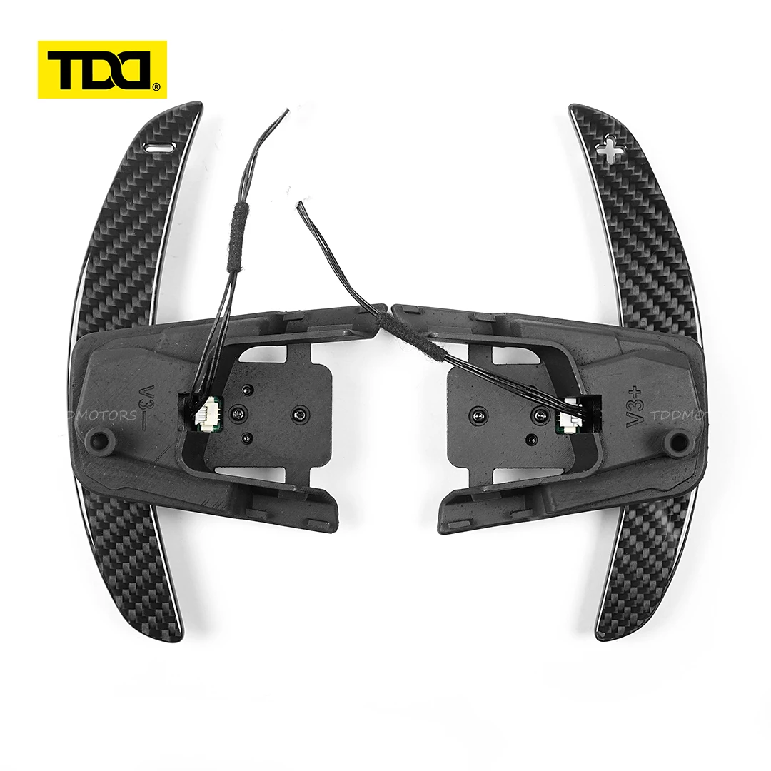 TDD Carbon Fiber Magnetic Paddle Shifters for Volkswagen GTI Golf 7 Golf R MK7/7.5 VW Scirocco Arteon Shift Paddle Extensions image 3