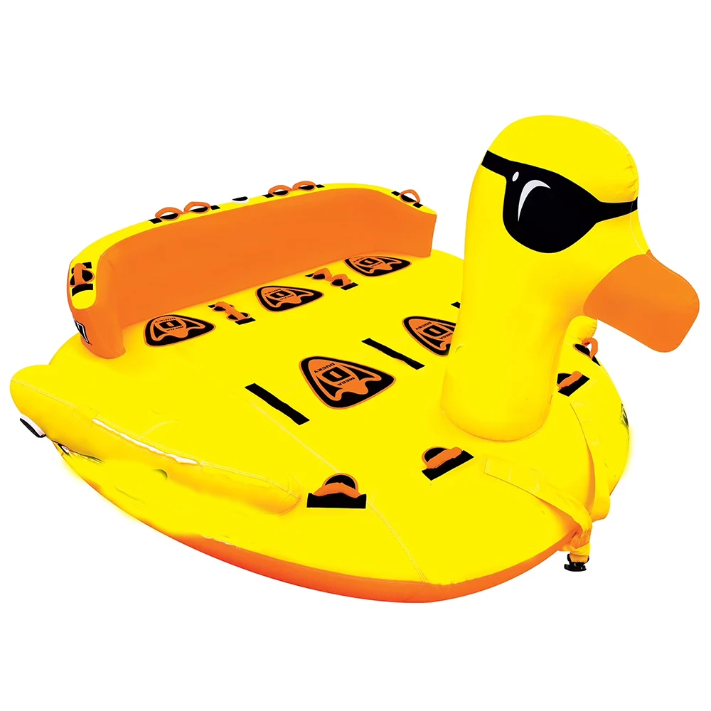 3-5 Riders Adults Kids Water Towable Boats Inflatable Giant Floating Couch Water Sofa Water Ski Tubes Duck Boat For Water Sports