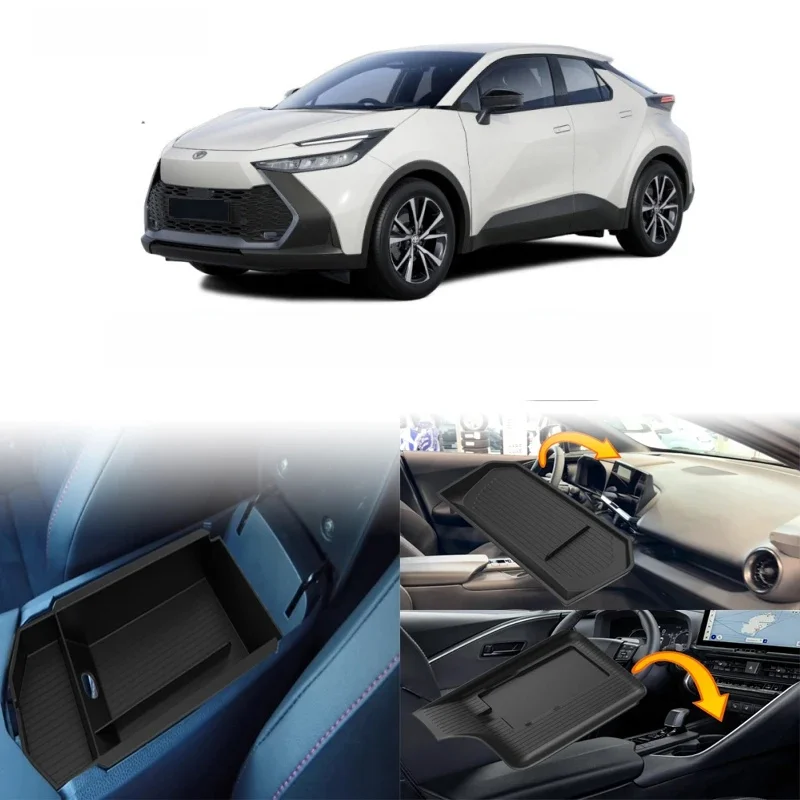 Dla Toyota CHR C-HR 2024 2025 ekran nawigacyjny tylny centralny podłokietnik sterujący ładowanie bezprzewodowe silikonowa podkładka antypoślizgowa do przechowywania — zdjęcie 2