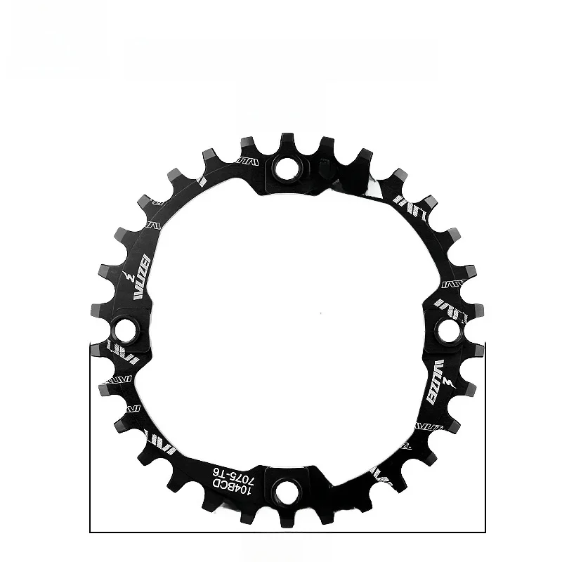 AliExpress WUZEI Chainring 104bcd 30T Round Chainwheel AL7075 Narrow Wide MTB Crankset Plate Mountain Bike Tooth Plate BCD 104 Chain Wheel
