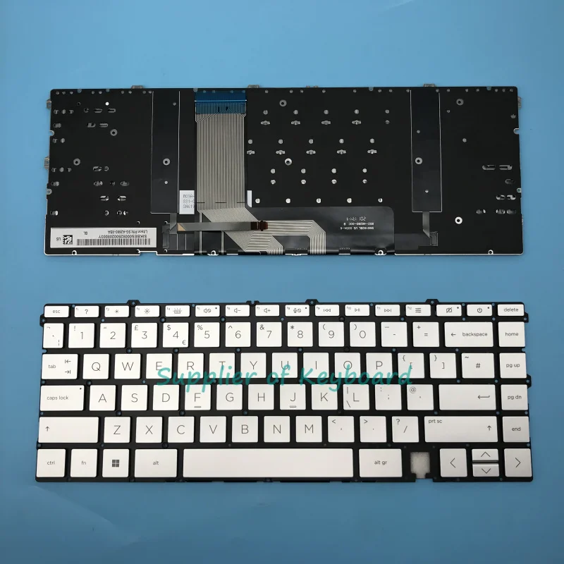 Latin Spanish/UK Keyboard For HP Envy 15T-EP 15T-EP000 15T-EP100 15-EP1019TX 15-EP1018 15-EP1022 15-EP0008TX 15-EP1096NG Silver