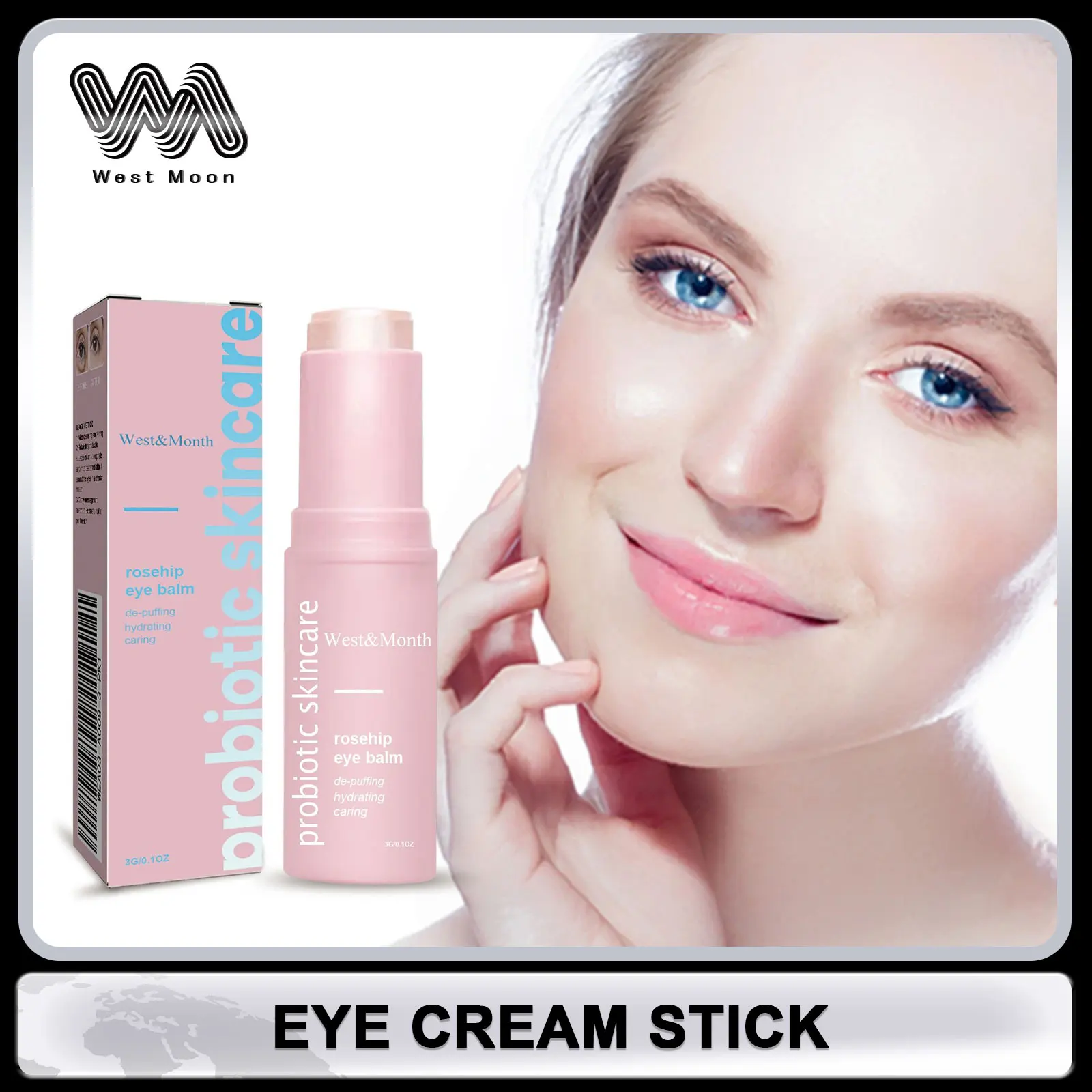 

Eye Cream Stick Anti-Puffiness Firming Skin Moisturizing Dark Circles Removing Eye Bags Eye Area Skin Care Nourishing Eye Cream