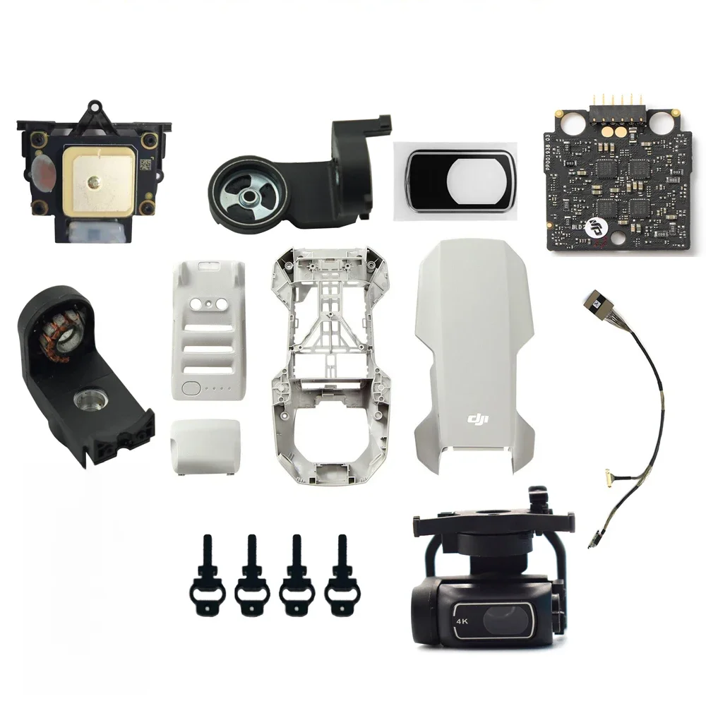 Original Reparatur Teile Für DJI Mini2 Gimbal Kamera Signal Kabel GPS/ESC Bord Objektiv Glas Körper Shell Dämpfer halterung R & Y Arm