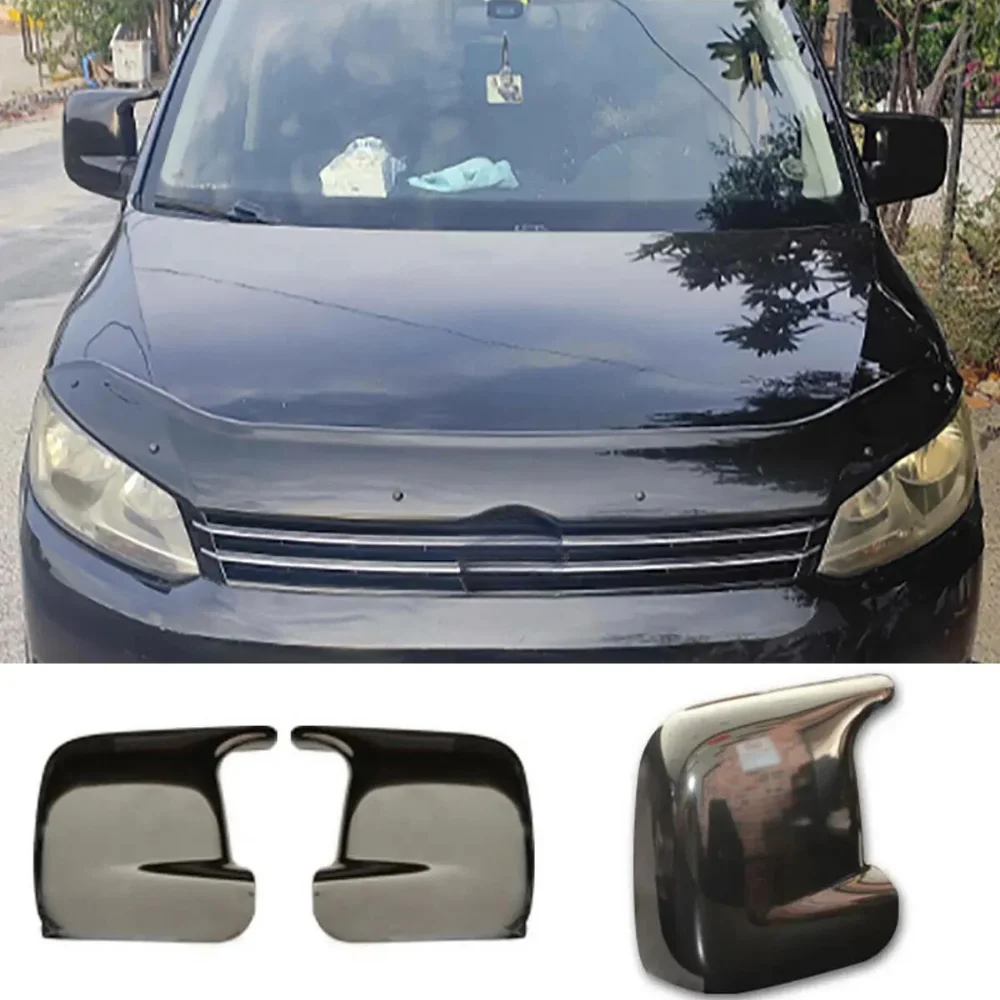 For Volkswagen Caddy Mk2 2005 - 2014 Bat Style Mirror Cover Car Accessories Rearview Mirror Cover 2 Pieces Cover Tuning Parts