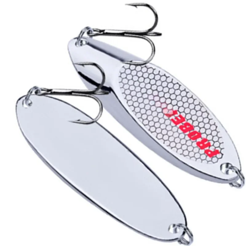 1 sztuk wysokiej jakości metalu 3g-60g cekinami łyżka zanętowa srebrny twardy Wobbler Crankbait Carp Pesca wędkarskiego — zdjęcie 2