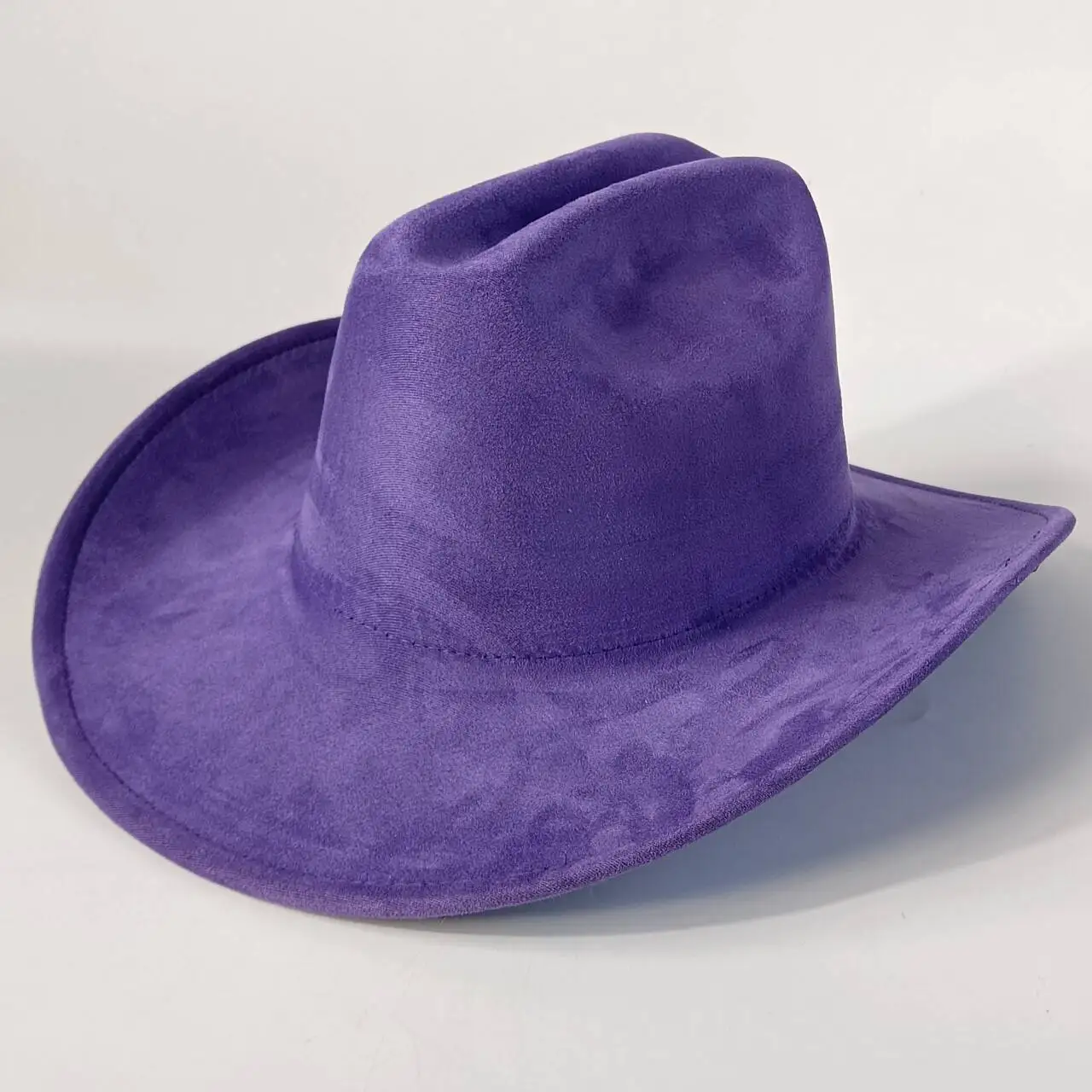 Western Premium Wildleder-Cowboyhut Stilvoller Fedora-Hut aus Wildleder für Damen und Herren Perfekt für festliche Outdoor-Aktivitäten – Detail 13