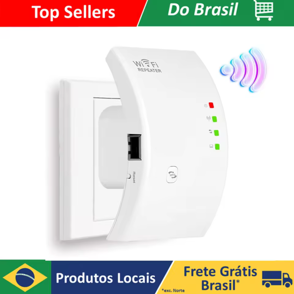 Repetidor wireless amplificador de sinal Expansor Rede wifi