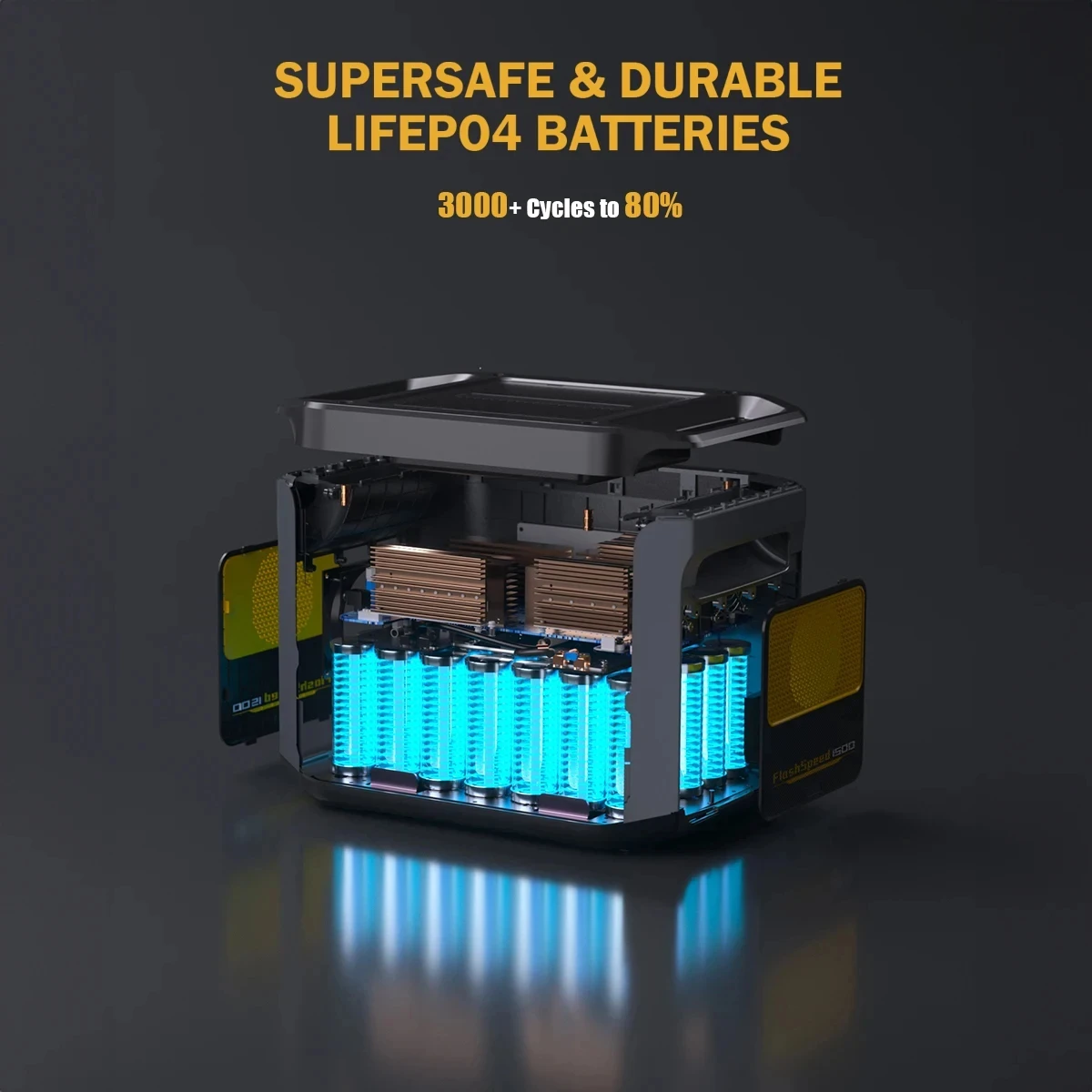 VTOMAN FlashSpeed 1500 estación de energía portátil 1548Wh LiFePO4 batería con pico de 3000W para acampar al aire libre RV energía en el hogar