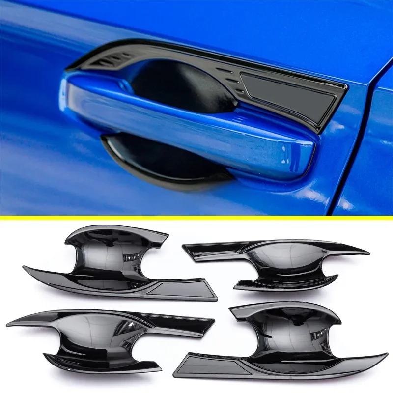 For 2022-2025 Honda Civic 11th Glossy Black Car Door Handles Bowl Decoration Cover