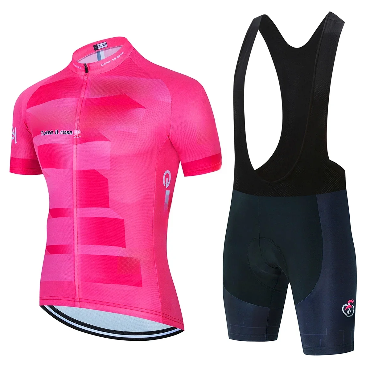 AliExpress VENDULL Tour De Italy D'ITALIA Pink Cycling Jersey Set Breathable Cycling Clothing MTB Clothes Bicycle Bib Pants Bike Race Sportswear