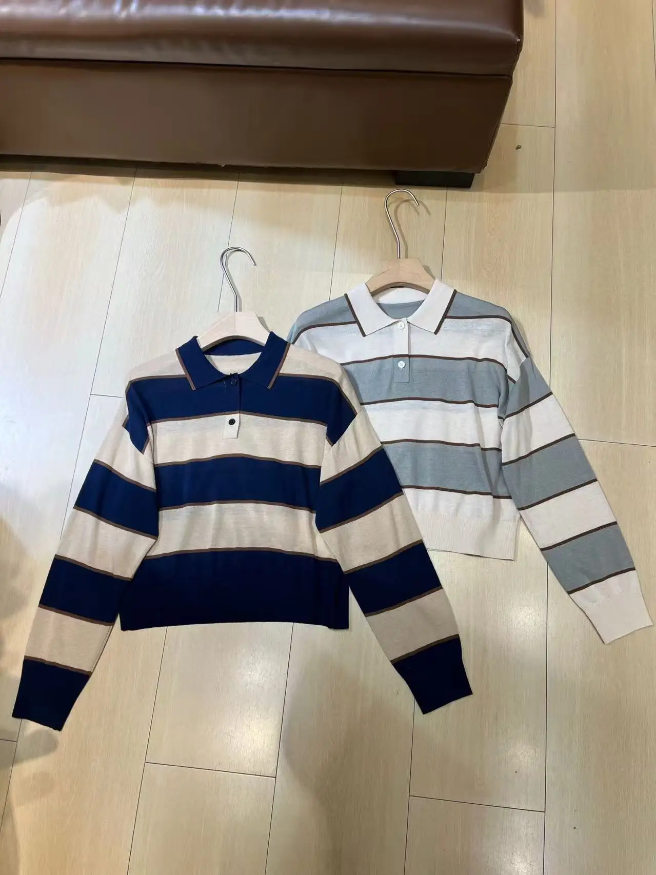 

Spring women's casual loose linen blend long sleeve blouse