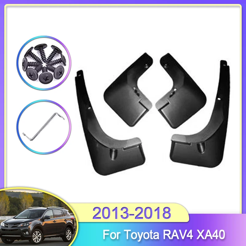 

Mud Flaps For Toyota RAV4 XA40 MK4 2013 2014 2015 2016 2017 2018 Before facelift Mudguard Guard Splash Flap Mudguards Fender ABS