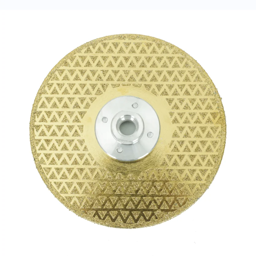 4Inch Electroplated Diamond Saw Blade Galvanized Diamond Cutting And Grinding Disc Both Sides For Marble Granite Ceramic Tile