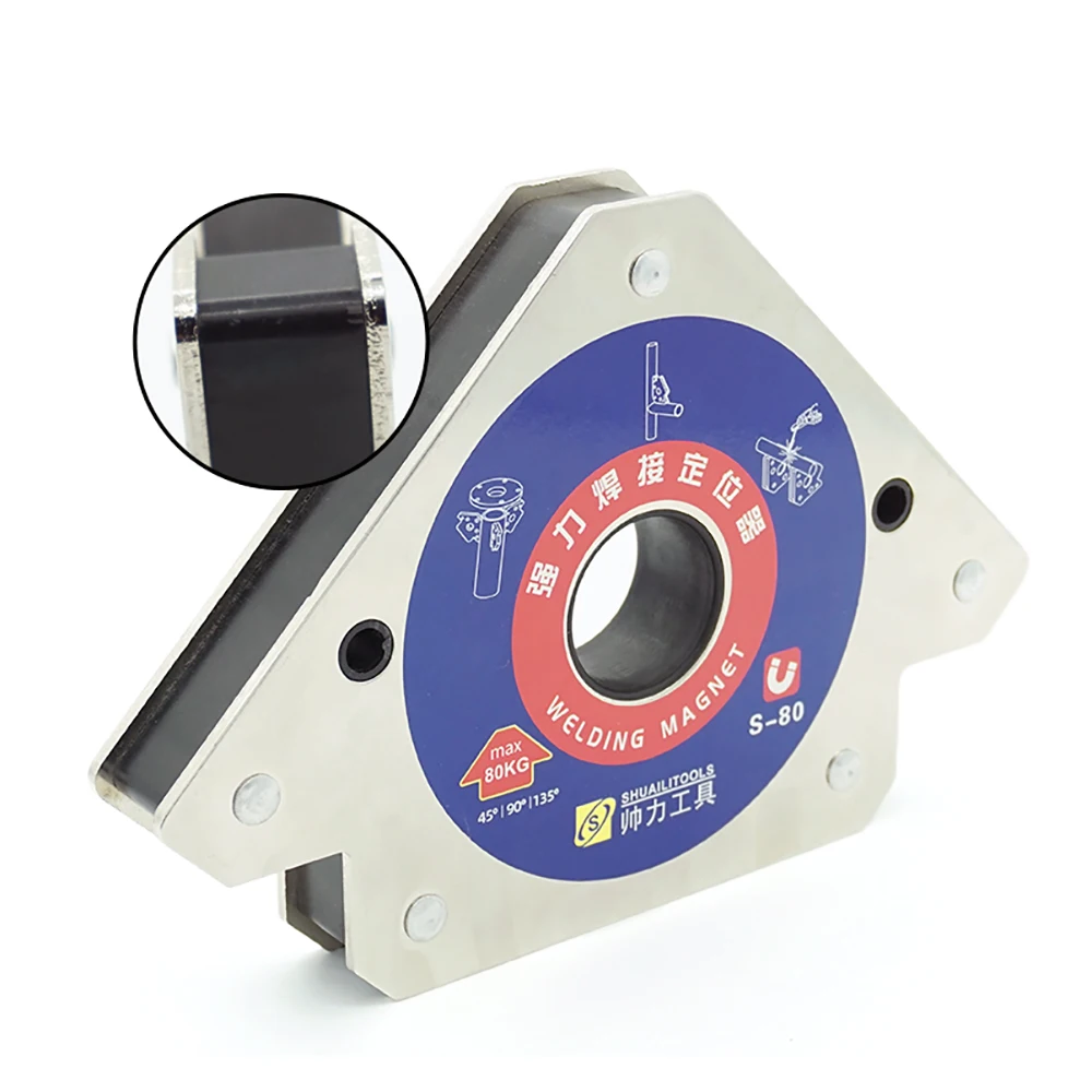 

Heavy-Duty Magnetic Welding Holder 76 lbs Holding Force Multi-Angle Welding Magnet Clamp for Metal Fabrication and Positioning