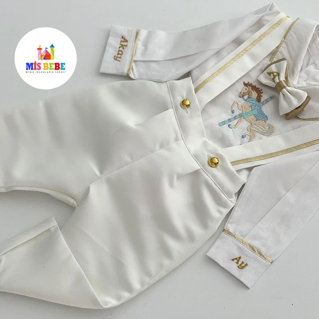 Personalized Baby Boy Clothes Summer Cotton Formal Romper Gentleman Tie Outfit Newborn 3-Piece Clothing Jumpsuit Party Suit