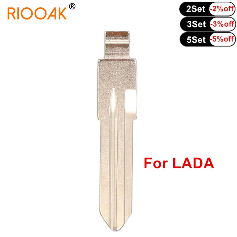 10pcs L5 Car Key Blade Uncut Car Flip Remote Blank Folding Key Blade for LADA Replacement Key Shell Blade