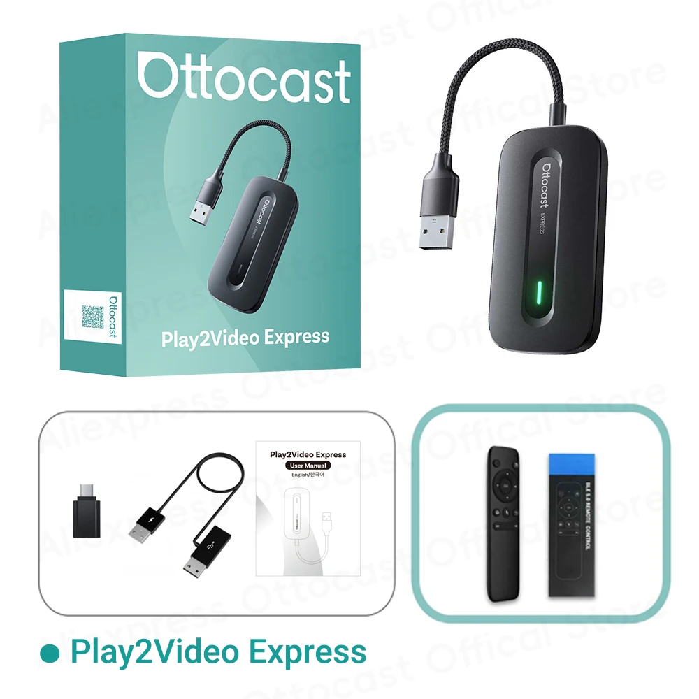 Ottocast Play2Video Ultra/Express Wireless CarPlay Android Auto Ottocast Play2Video Ultra/Express Wireless CarPlay Android Auto