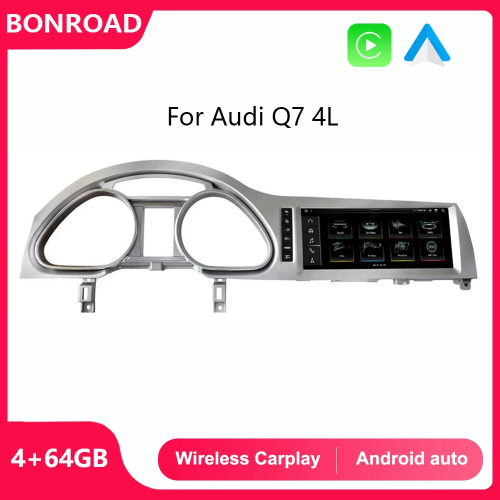 Bonroad Car Android Multimedia Player For Audi Q7 4L 2005-2015 MMI 2G 3G CarPlay Navigation GPS Auto Radio Stereo WIFI Receiver