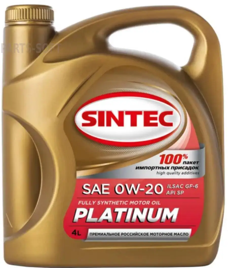 Sintec 801987 오일 엔진 오일 0W-20, 4L. API SP, ILSAC GF-6