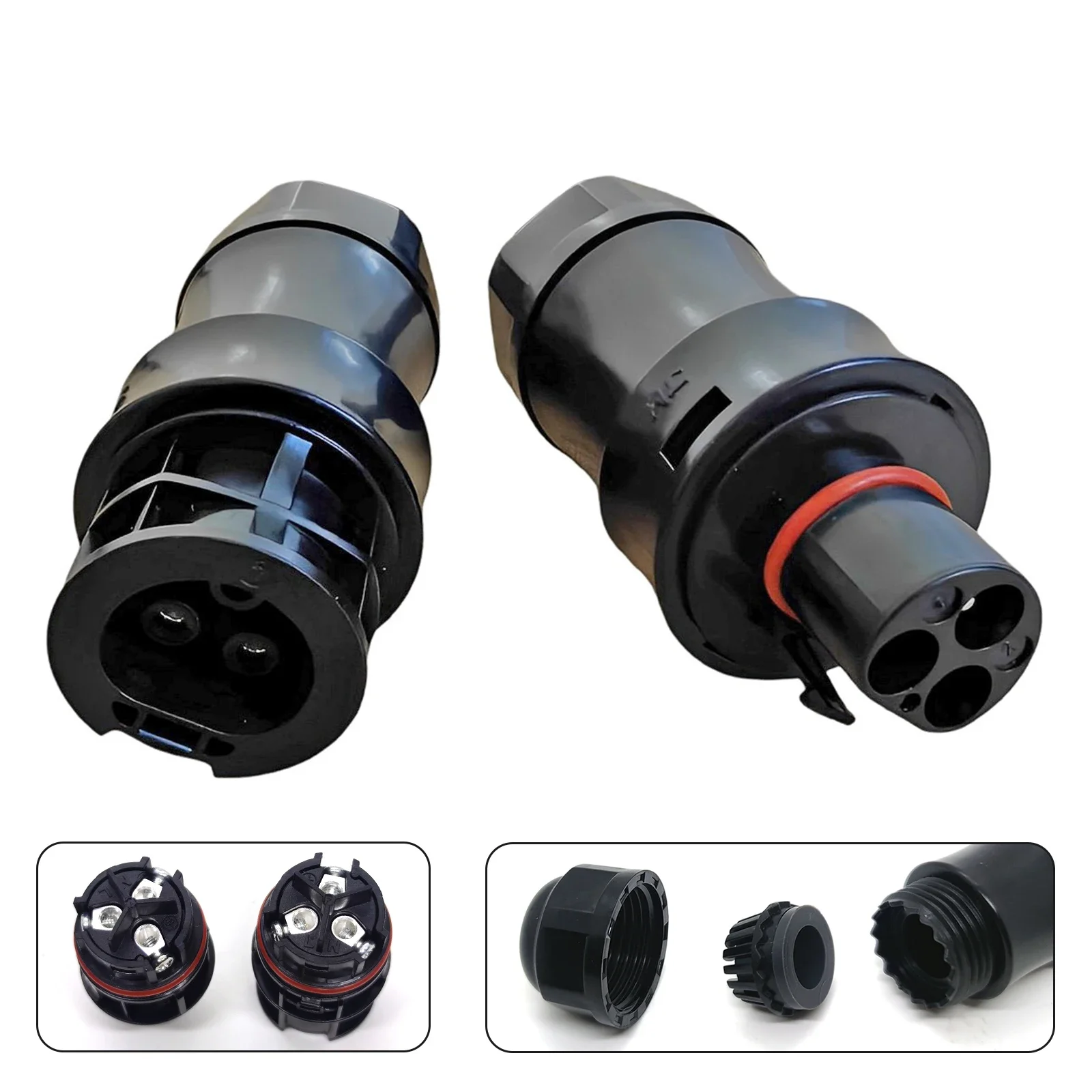 Bc01 connecteur 3 broches AC mâle femelle IP68 pour liaison de réseau solaire Micro onduleur Hoymiles Deye APsystems adaptateur de configuration d'alimentation de panneau PV